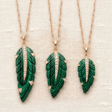 Flourish Feather — Malachite