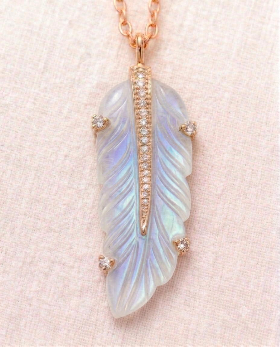 moonstone feather