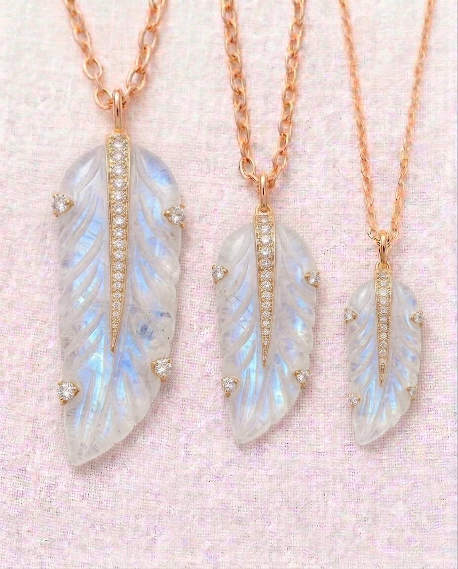 moonstone feather