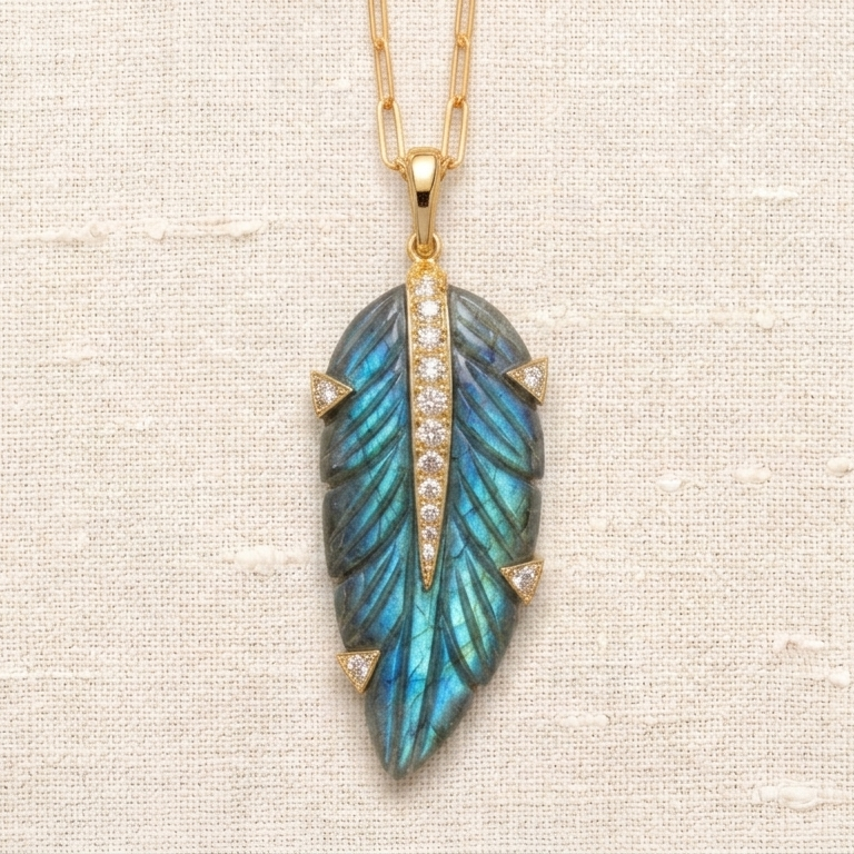 Protect Feather — Labradorite