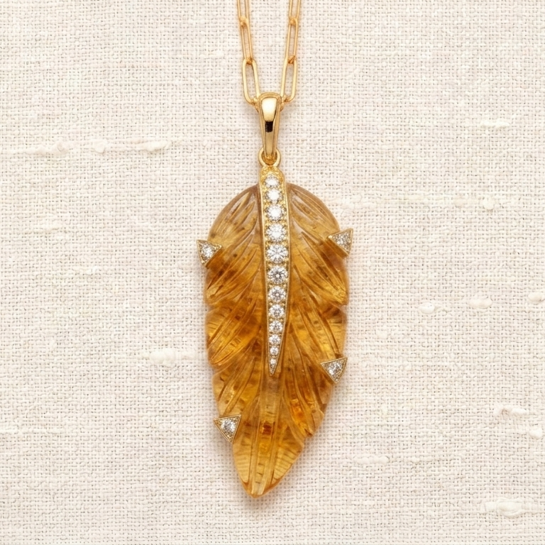 Rise Feather — Citrine