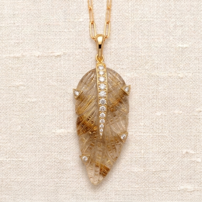 Rise Feather — Citrine