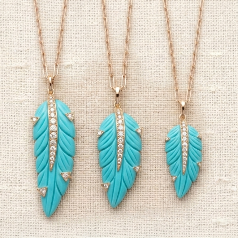 Ground Feather — Turquoise