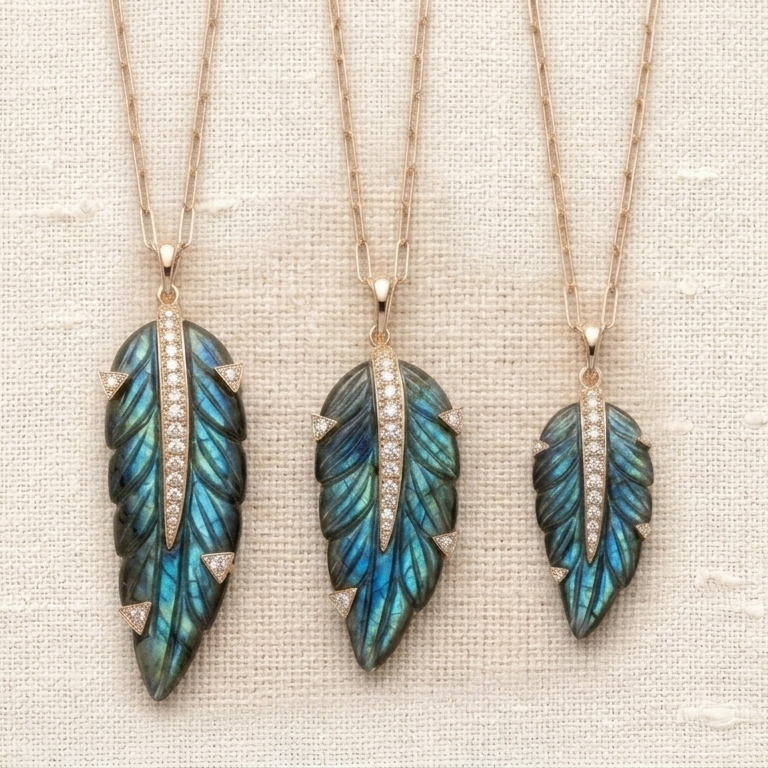 Protect Feather — Labradorite