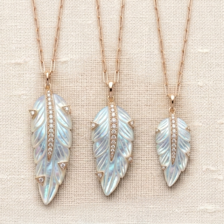 Open Feather — Mother of Pearl