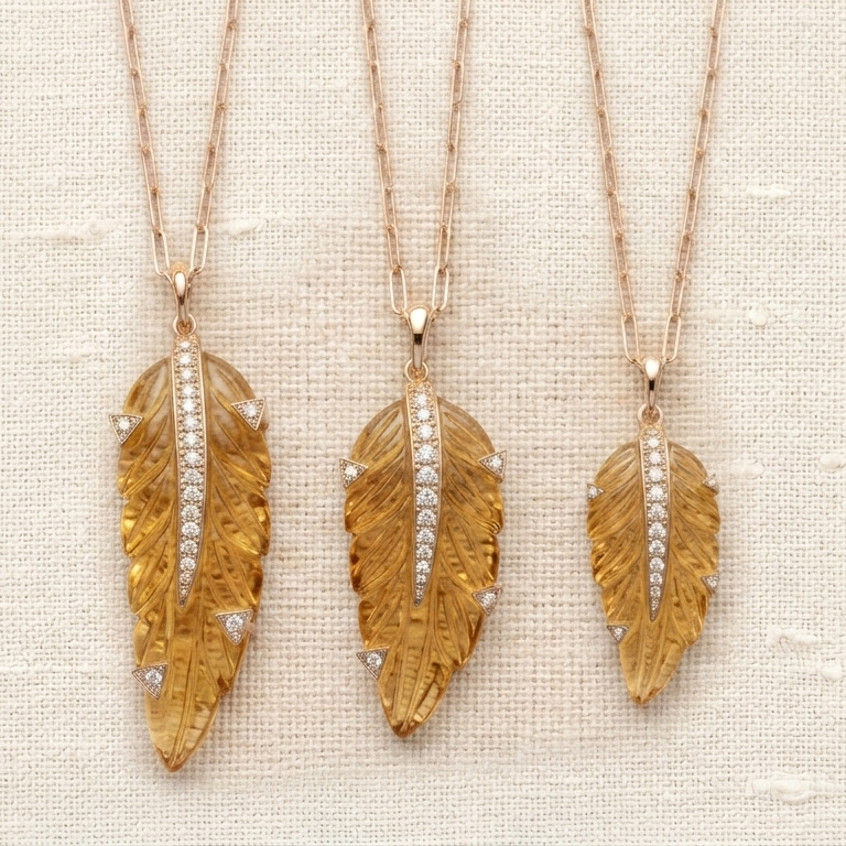 Rise Feather — Citrine