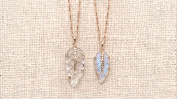 The Feather for Clarify: Clear Quartz · Moonstone